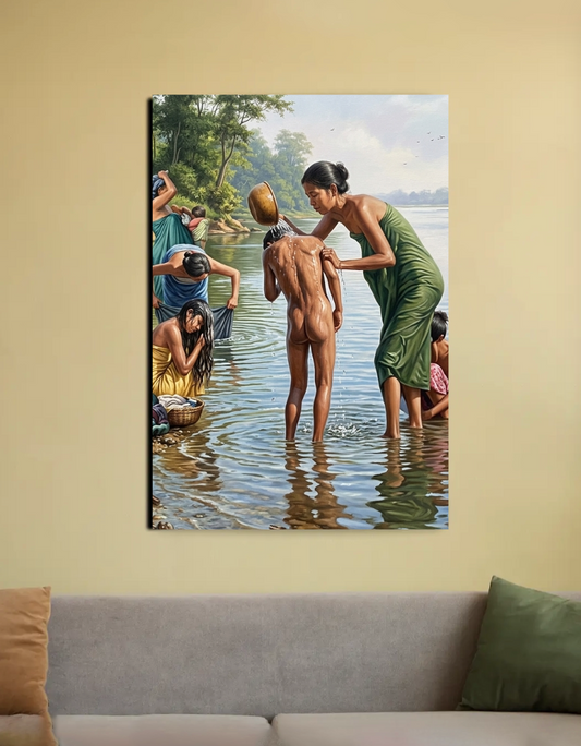 Childhood 20"x30" Canvas Poster by BIJEN CHONGTHAM