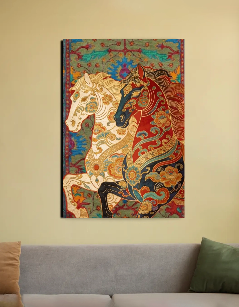Horse 20"x30" Canvas Poster by BIJEN CHONGTHAM