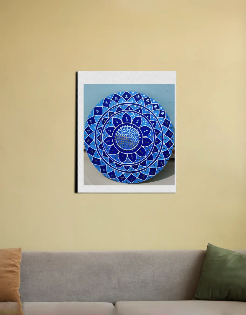 Lippan art 16"x20" Canvas Poster by @handmadecornr.3