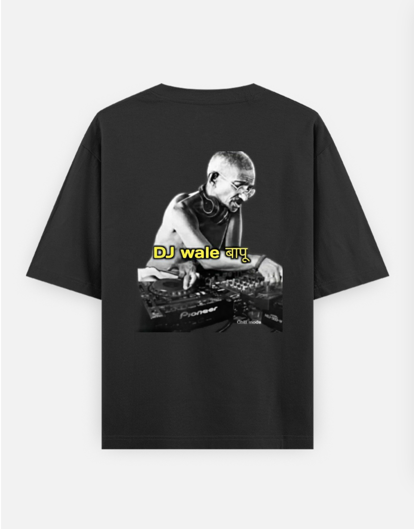 Dj printed tshirt Oversized T-shirt (Back print) by @mithisar_09