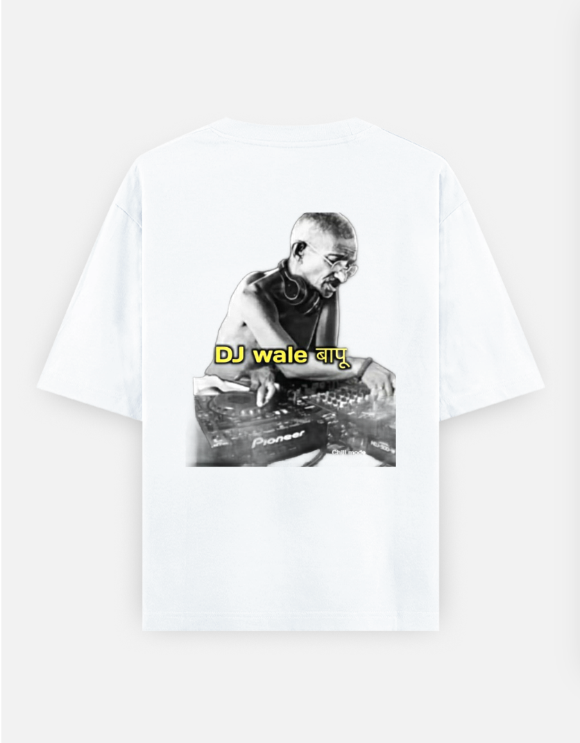 Dj printed tshirt Oversized T-shirt (Back print) by @mithisar_09