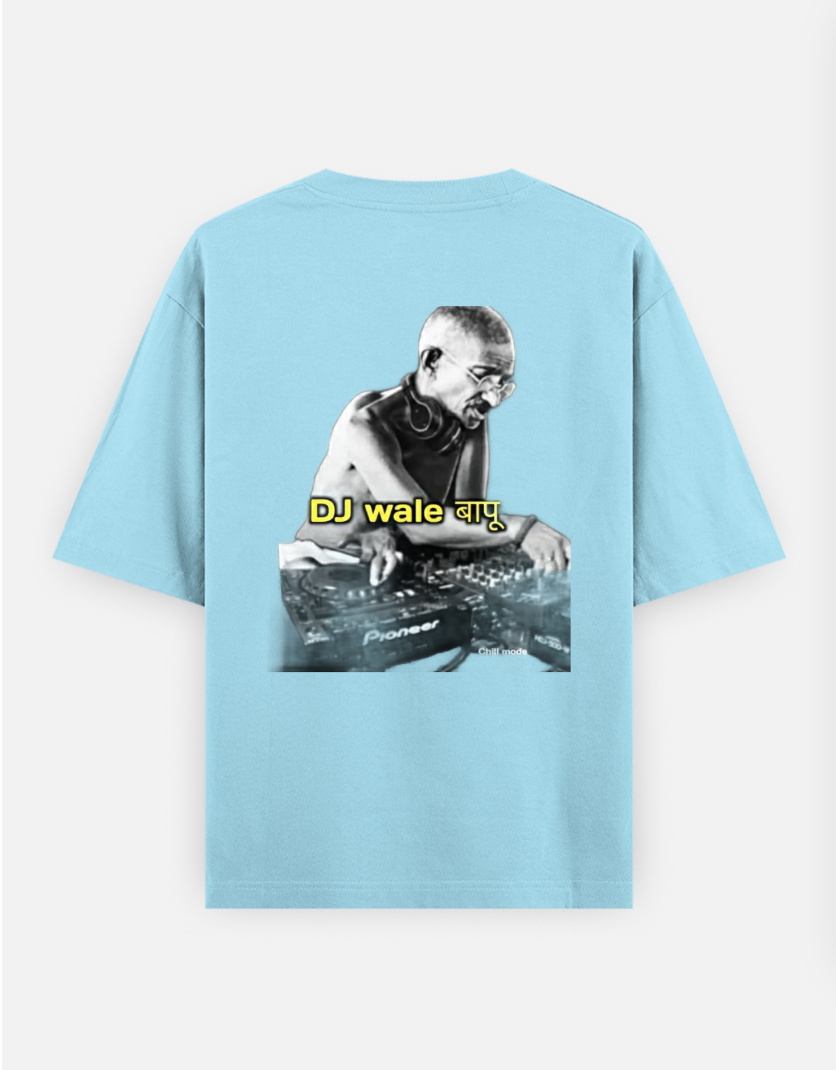 Dj printed tshirt Oversized T-shirt (Back print) by @mithisar_09