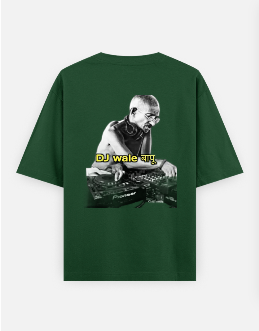 Dj printed tshirt Oversized T-shirt (Back print) by @mithisar_09