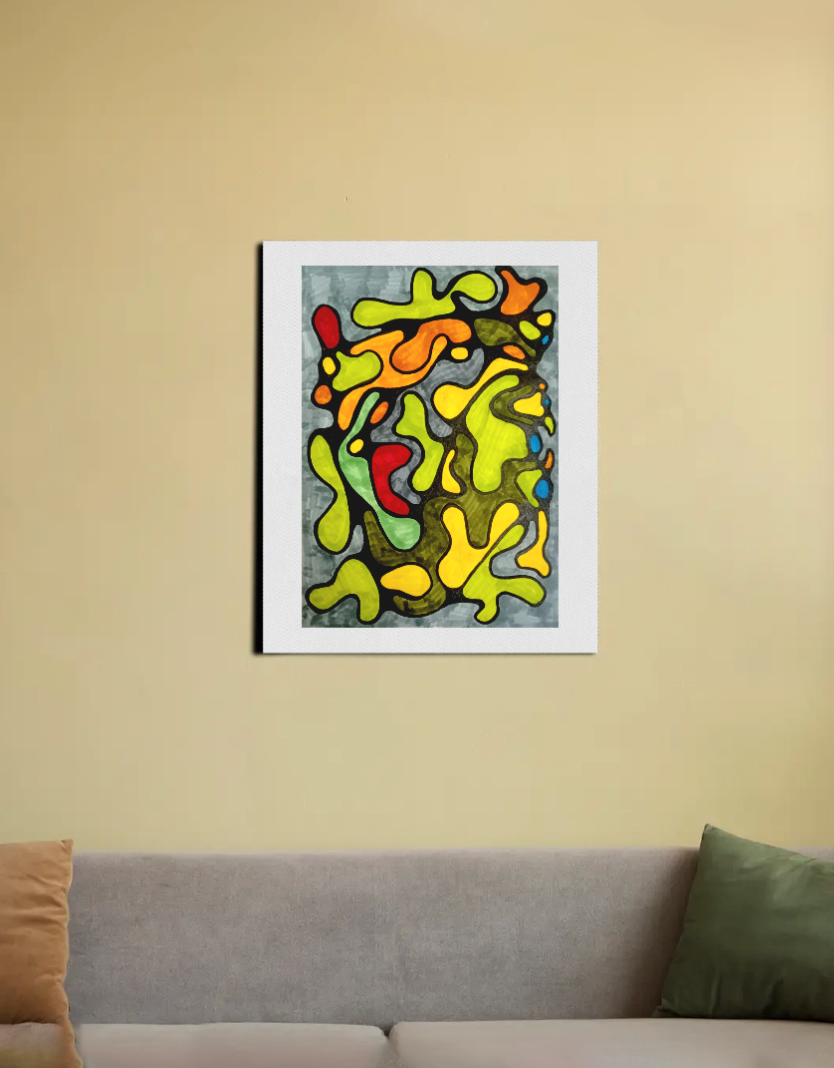 Shapes and colors 16"x20" Canvas Poster by @ervbabu