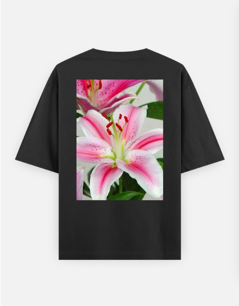 Minimal spring design Oversized T-shirt (Back print) by @justsumaiya__