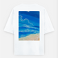 Minimal monsoon design Oversized T-shirt (Back print) by @justsumaiya__