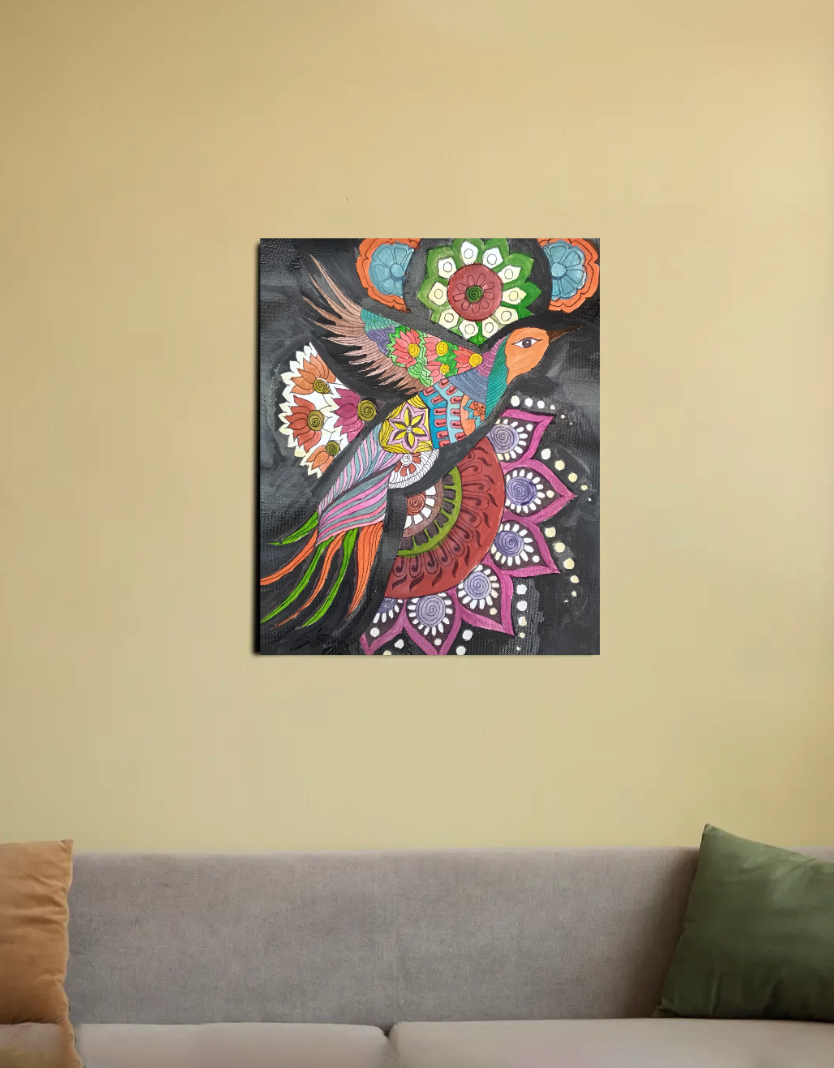 Fly high and spread colours of joy 16"x20" Canvas Poster by @theciphermoon