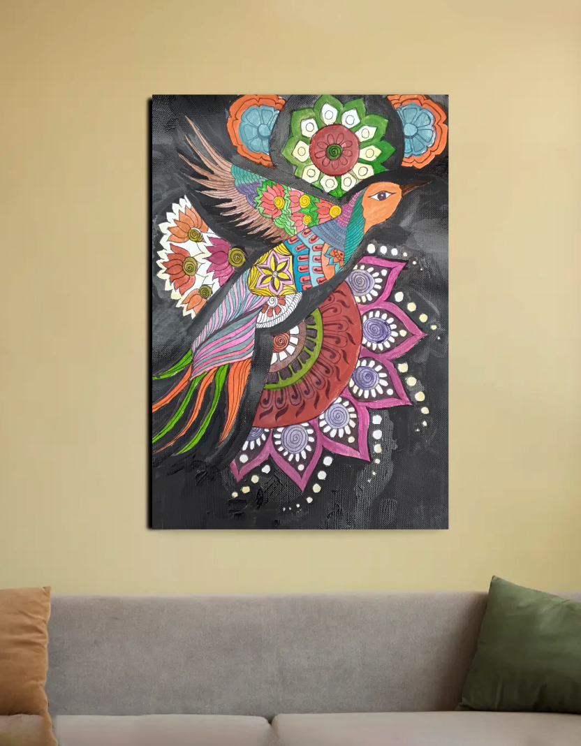 Fly high and spread colours of joy 20"x30" Canvas Poster by @theciphermoon