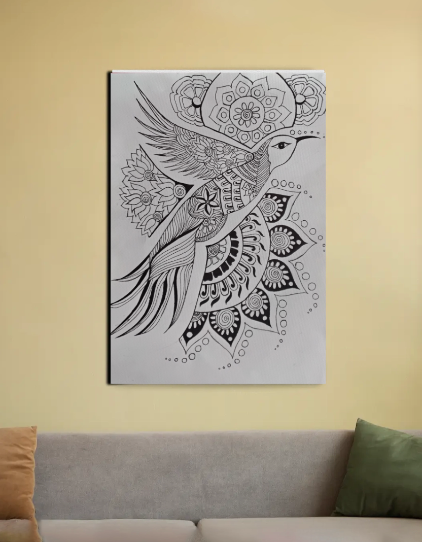 Immerse yourself in the patterns 20"x30" Canvas Poster by @theciphermoon