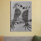 Unique patterns and the love between birds 20"x30" Canvas Poster by @theciphermoon