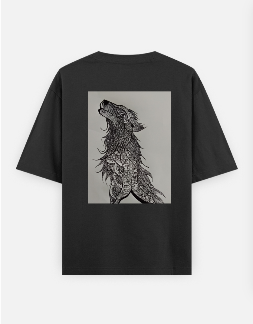 Be independent and rise high always Oversized T-shirt (Back print) by @theciphermoon