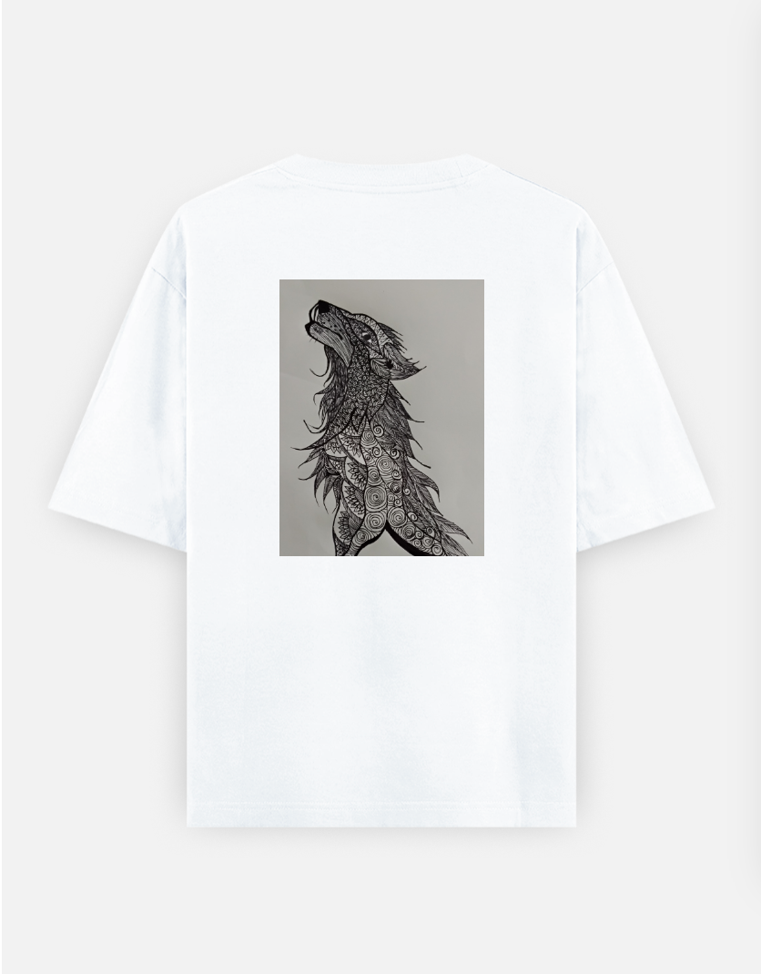 Be independent and rise high always Oversized T-shirt (Back print) by @theciphermoon