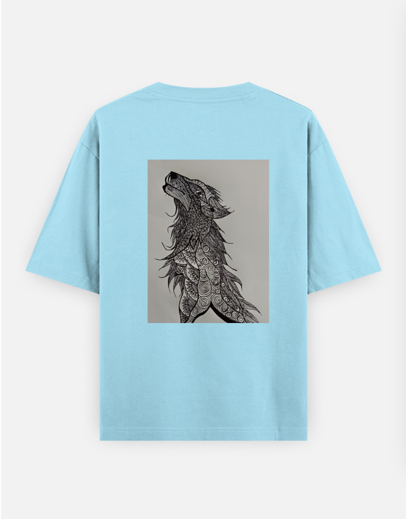 Be independent and rise high always Oversized T-shirt (Back print) by @theciphermoon
