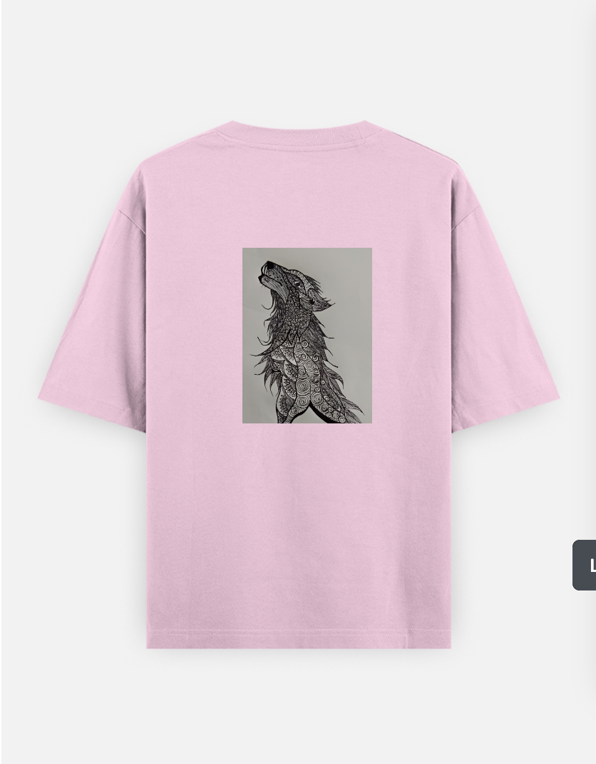 Be independent and rise high always Oversized T-shirt (Back print) by @theciphermoon