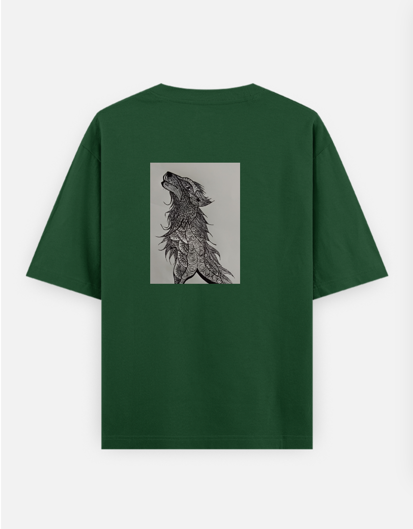 Be independent and rise high always Oversized T-shirt (Back print) by @theciphermoon