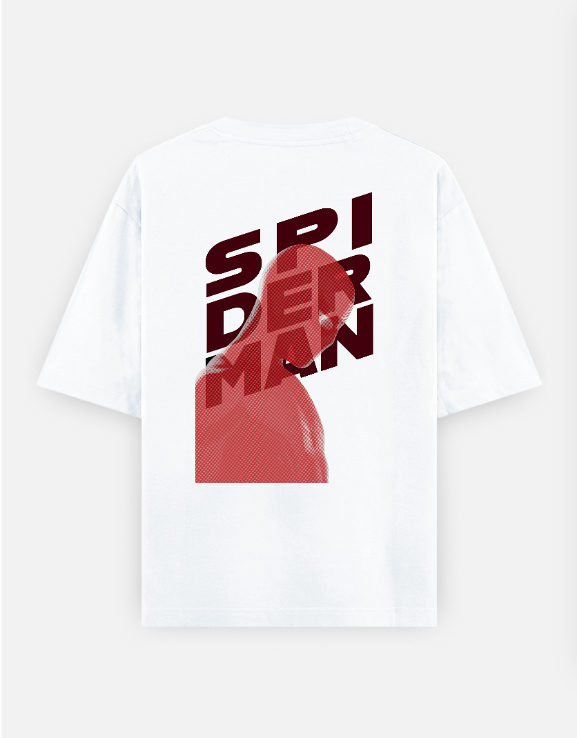 Spiderman: No Way Home Oversized T-shirt (Back print) by @sarangdhar_by_kunal