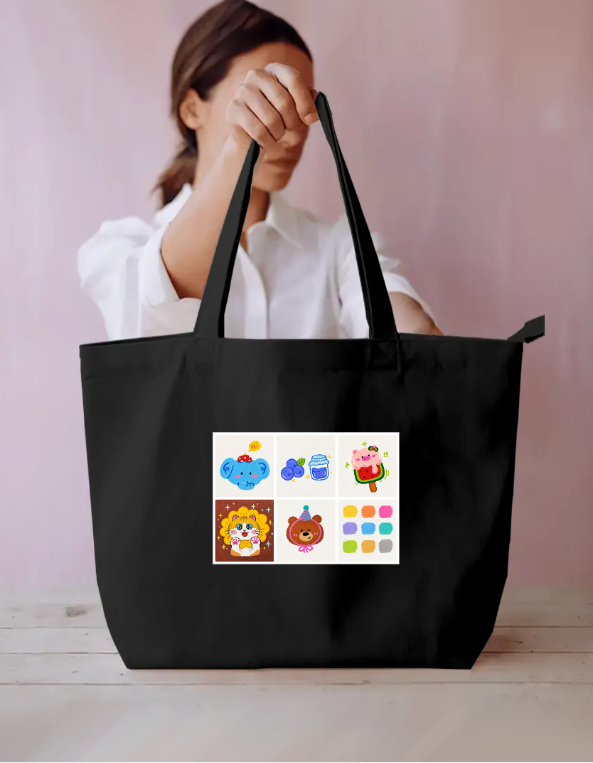 Doodle tote bag Everyday Large Tote Bag by @cherrygang_28