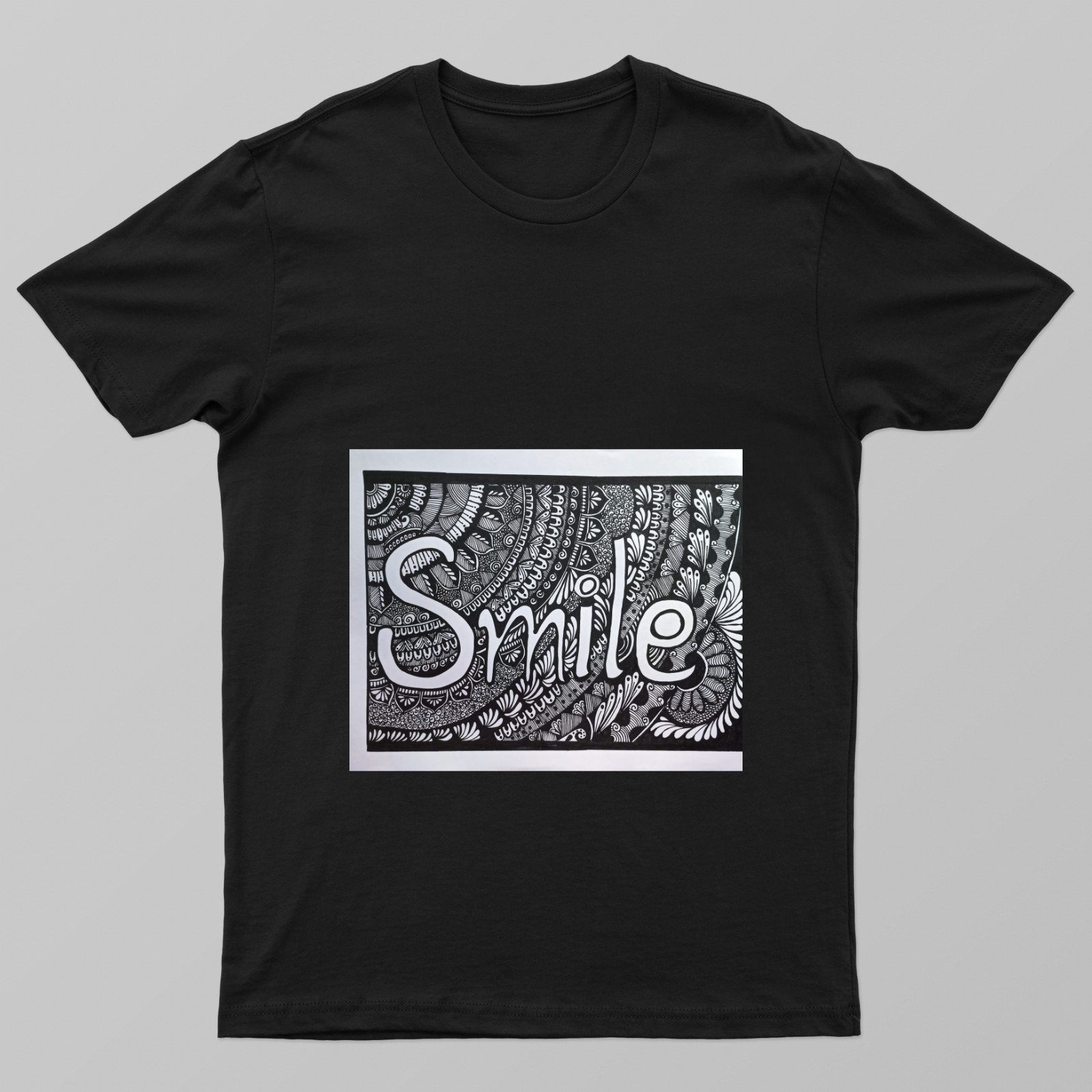 Handmade mandala design Unisex T-shirt by Monika Goswami