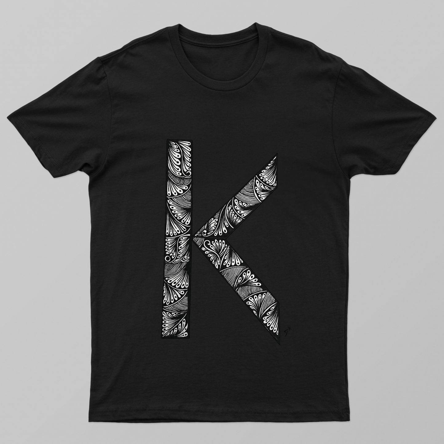 Alphabet mandala design tshirt Unisex T-shirt by Monika Goswami