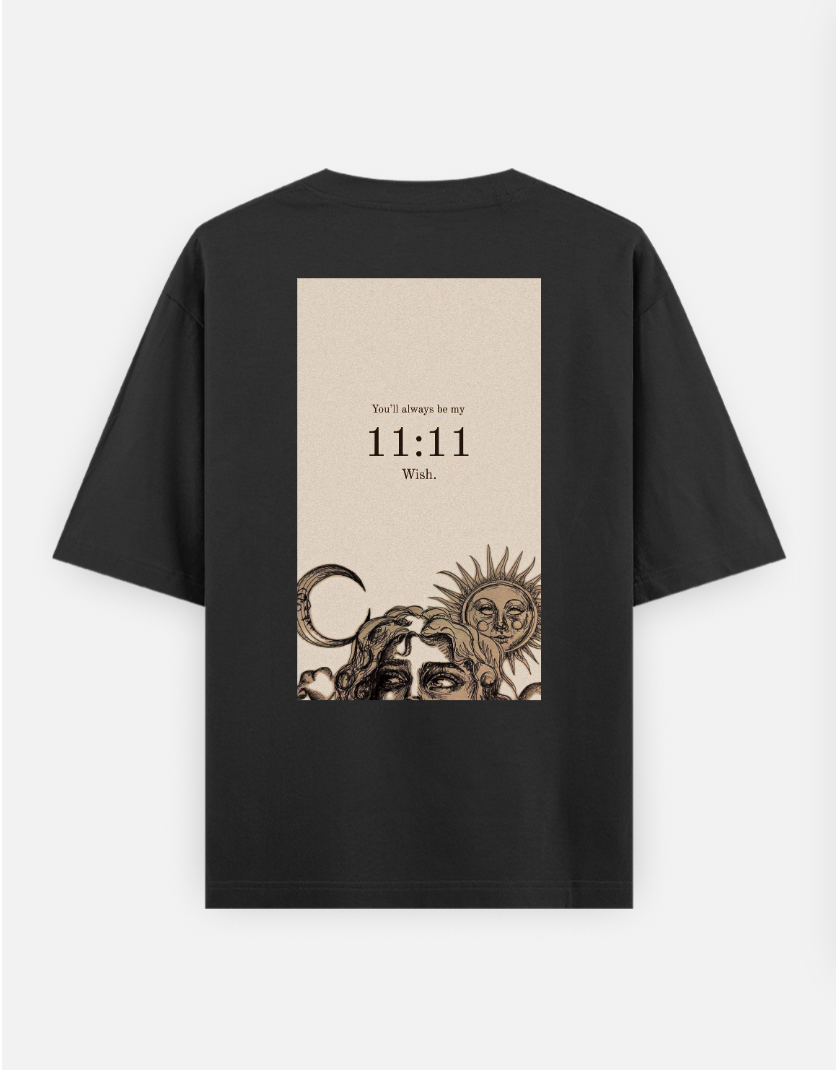 11:11 Oversized T-shirt (Back print) by @rathod_shaa_