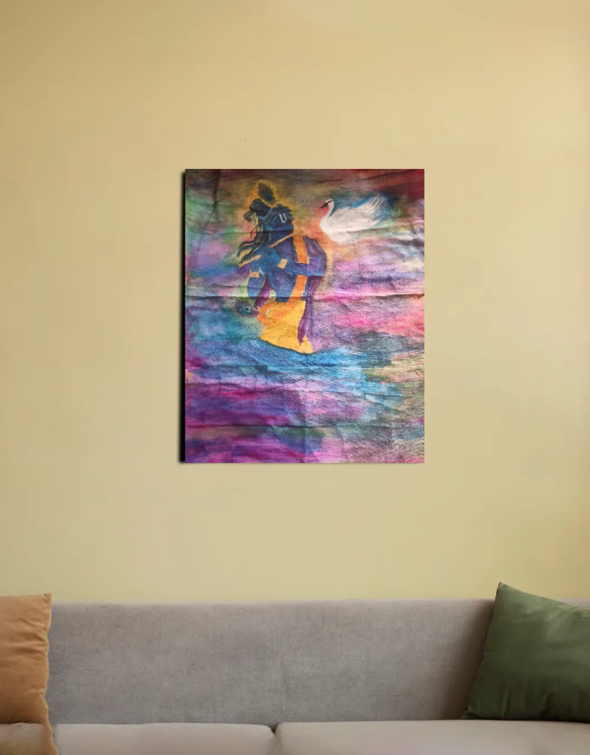 The divine melody 🎶 16"x20" Canvas Poster by Tejaswini V