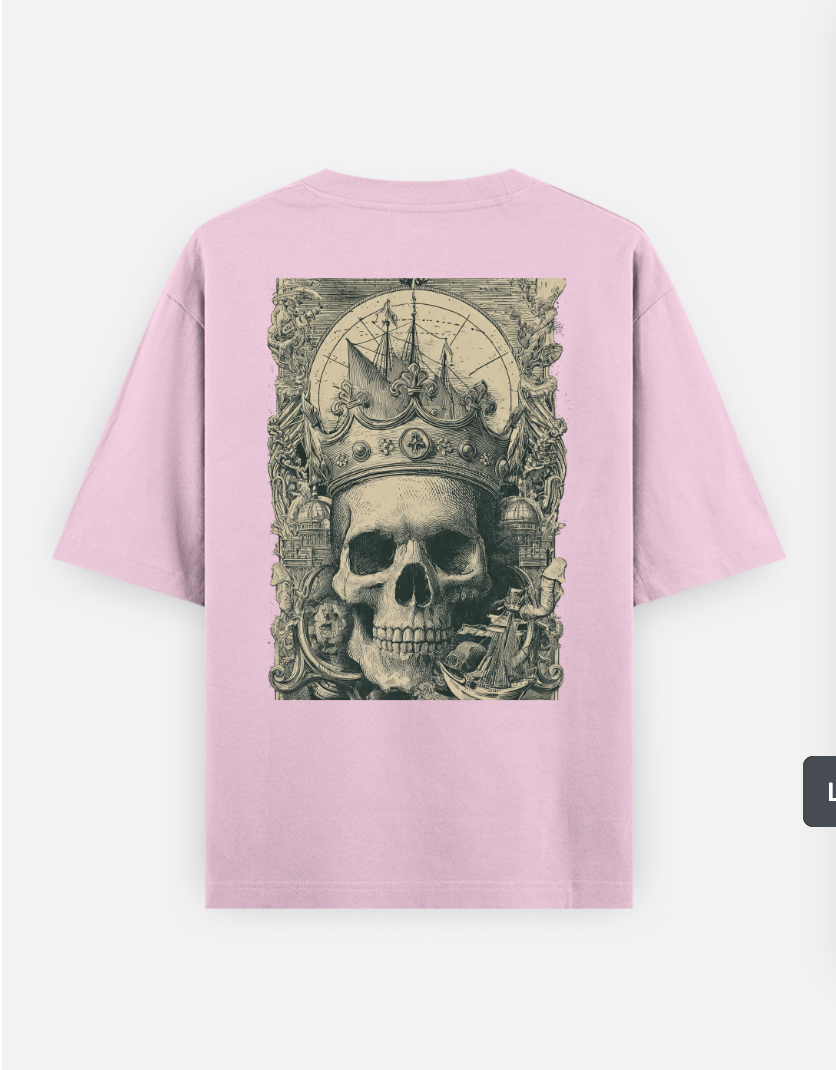 The Pirate T Shirt Oversized T-shirt (Back print) by @rd_digital_store