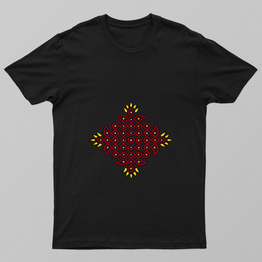 Kolam Design Unisex T-shirt by Sujatha