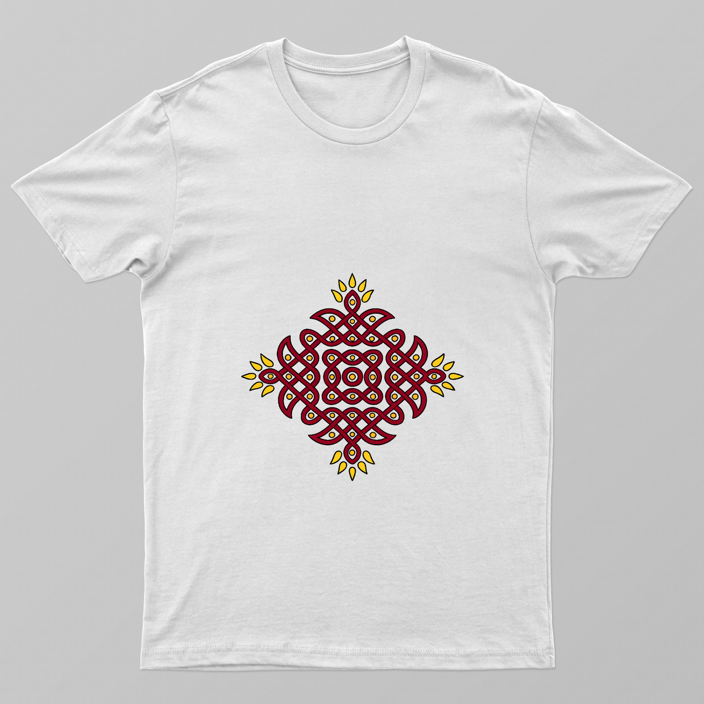 Kolam Design Unisex T-shirt by Sujatha