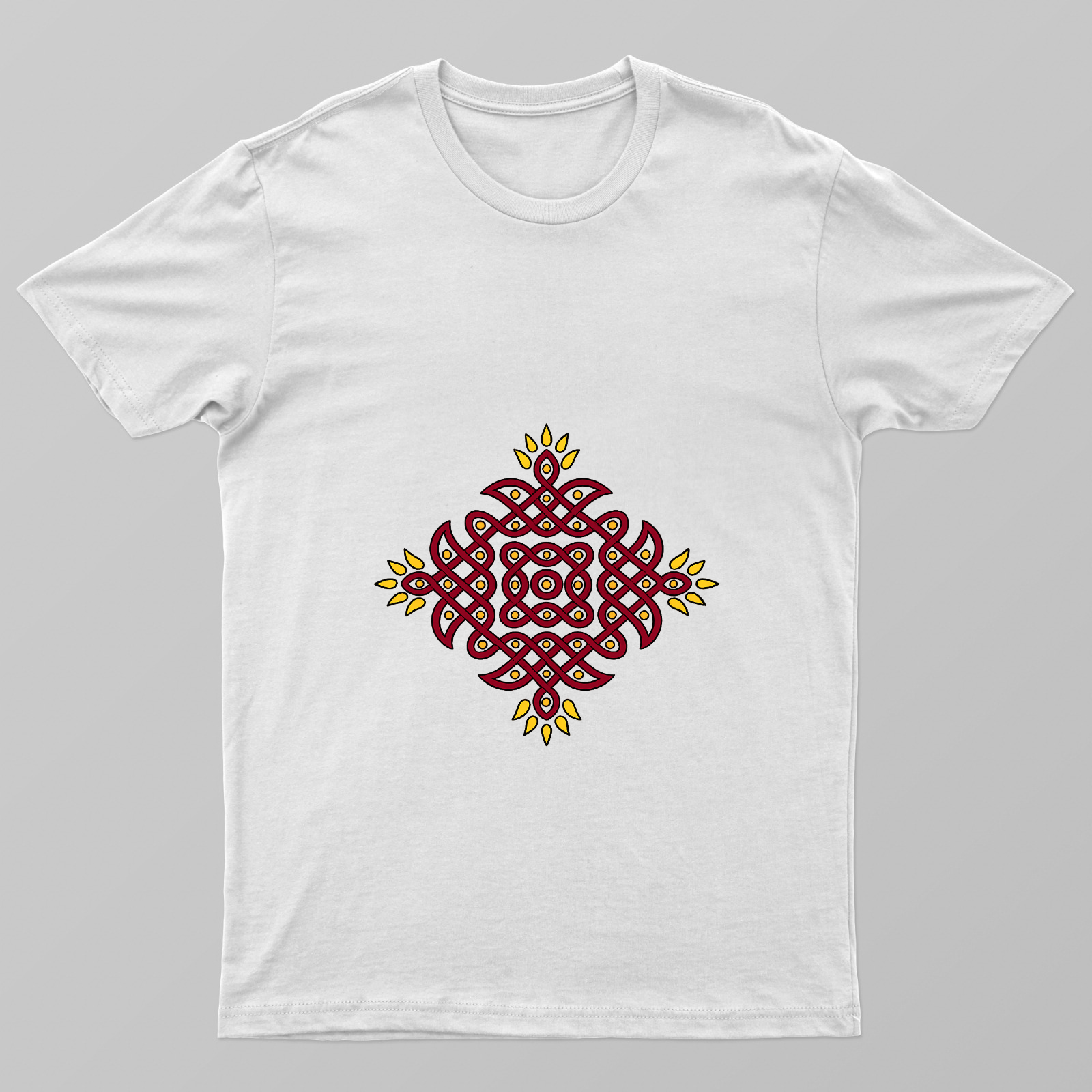 Kolam Design Unisex T-shirt by Sujatha