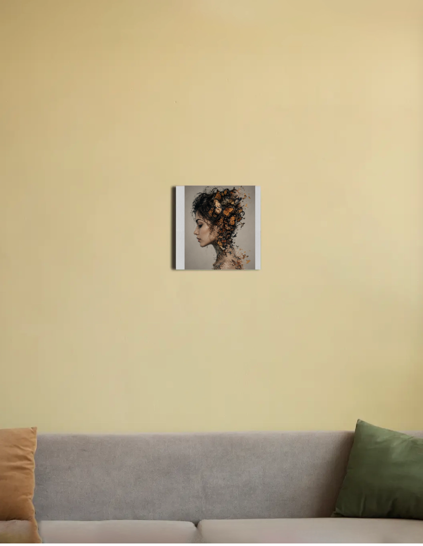 Inner beauty 8"x8" Canvas Poster by Subha sardar