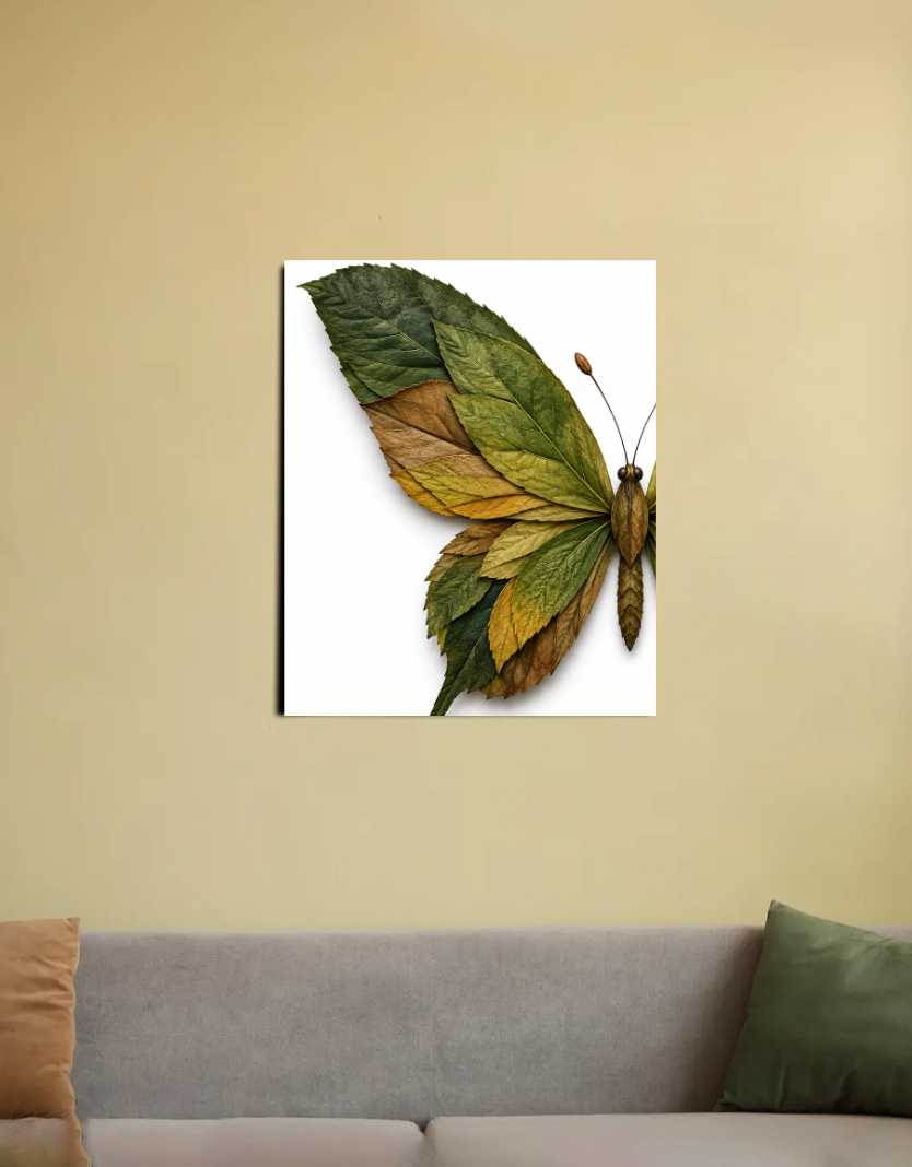 Leave of butterfly 16"x20" Canvas Poster by Subha sardar