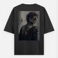 The king of butterfly Oversized T-shirt (Back print) by Subha sardar