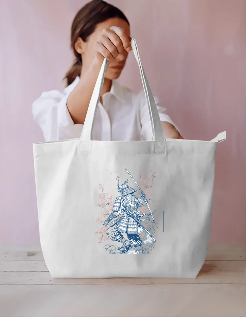 The Samurai Tote Bag Everyday Large Tote Bag by @rd_digital_store
