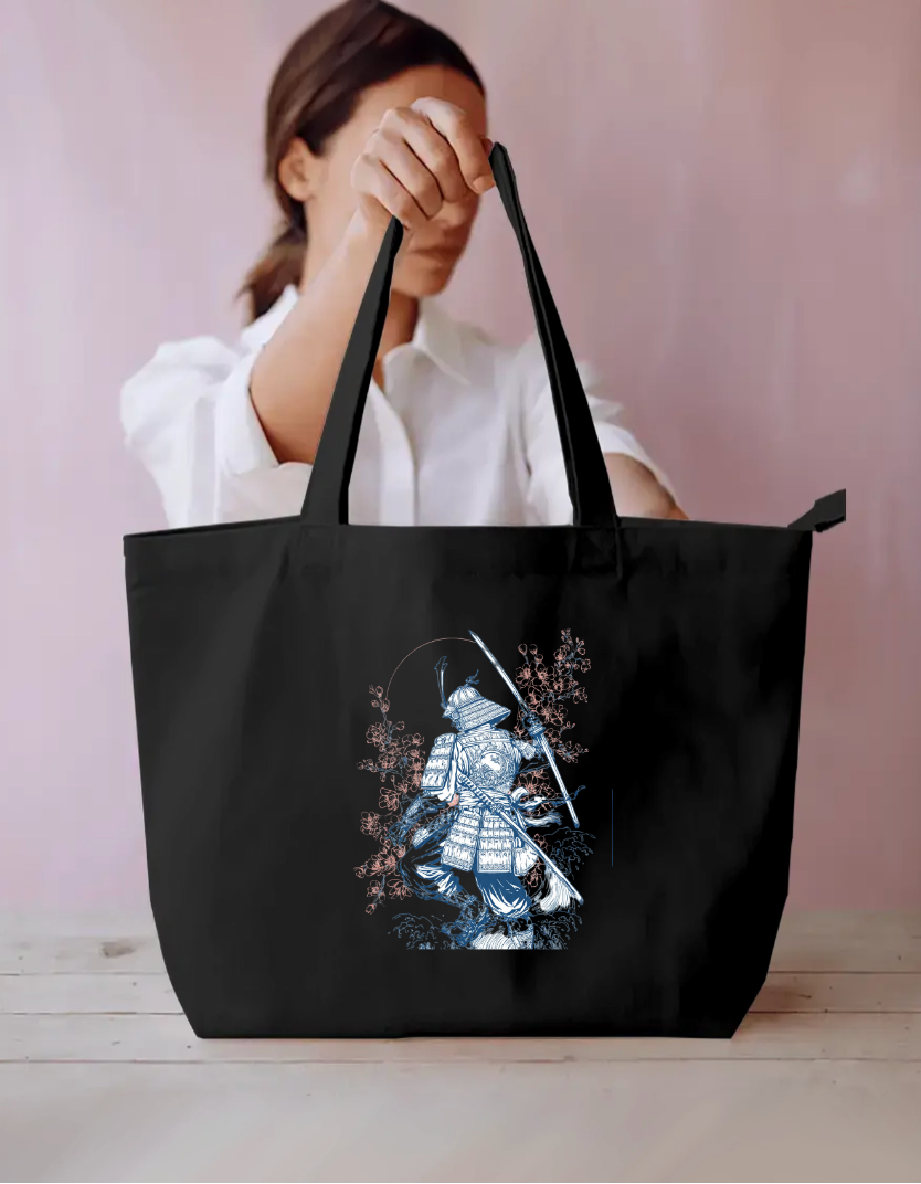 The Samurai Tote Bag Everyday Large Tote Bag by @rd_digital_store