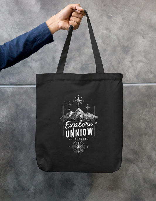 Explore Tote Bag Zipper Tote Bag by @rd_digital_store