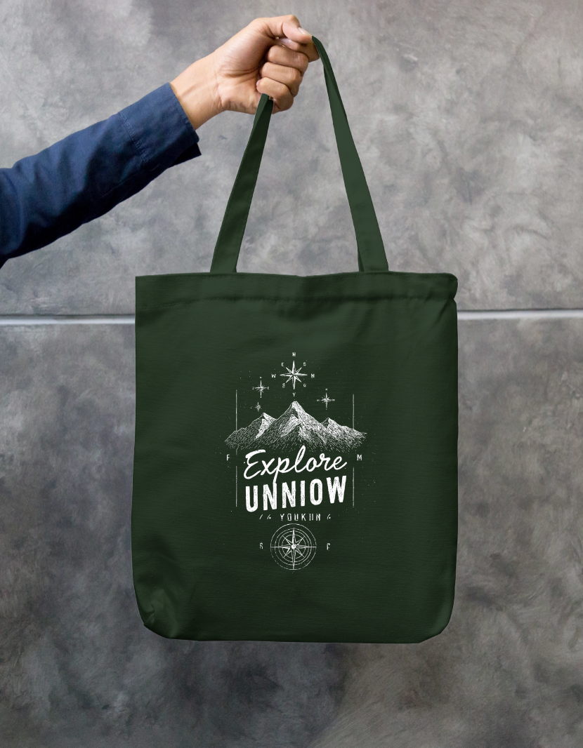Explore Tote Bag Zipper Tote Bag by @rd_digital_store