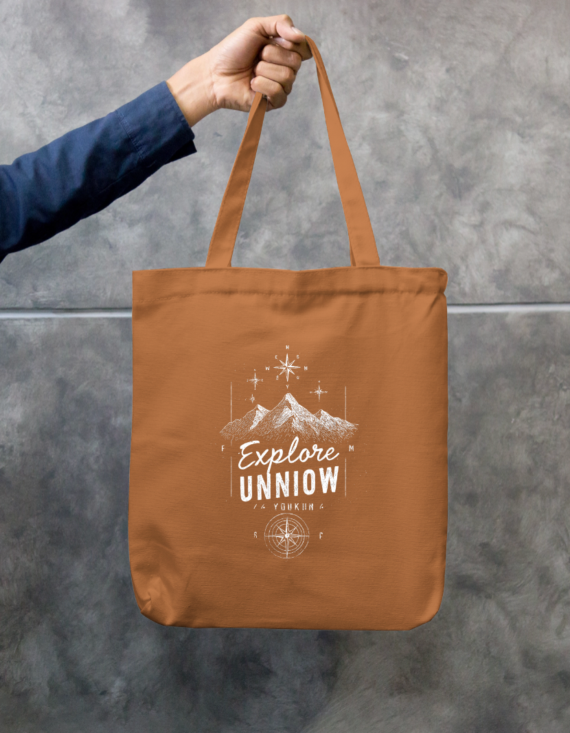 Explore Tote Bag Zipper Tote Bag by @rd_digital_store