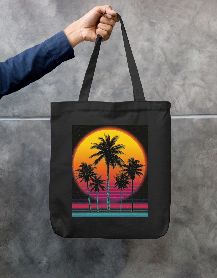 Minimal Tote Bag Zipper Tote Bag by @rd_digital_store