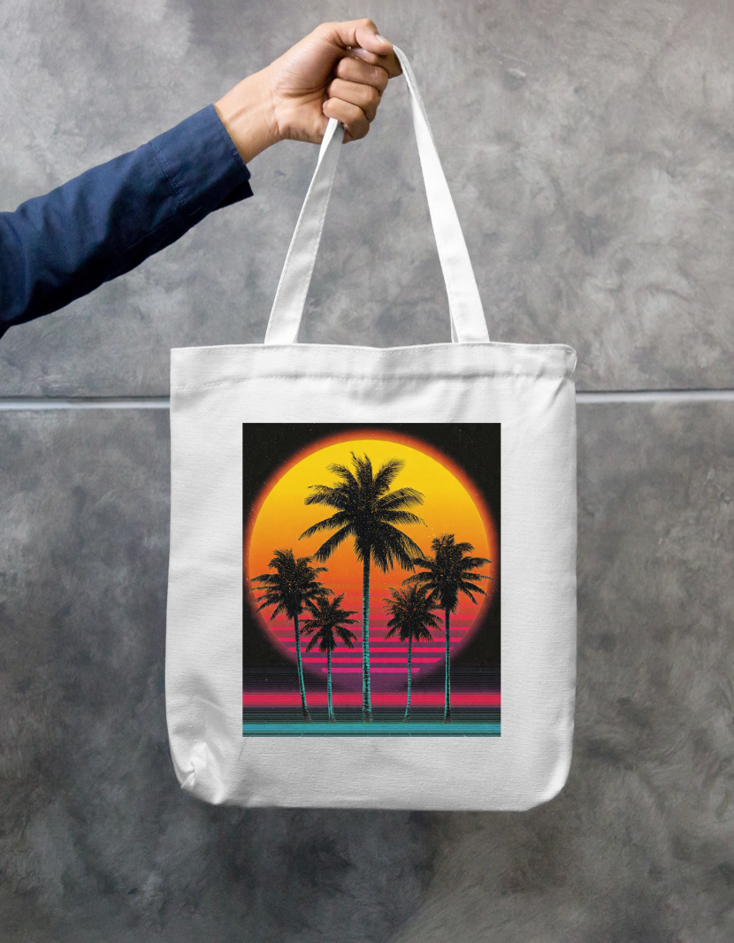 Minimal Tote Bag Zipper Tote Bag by @rd_digital_store