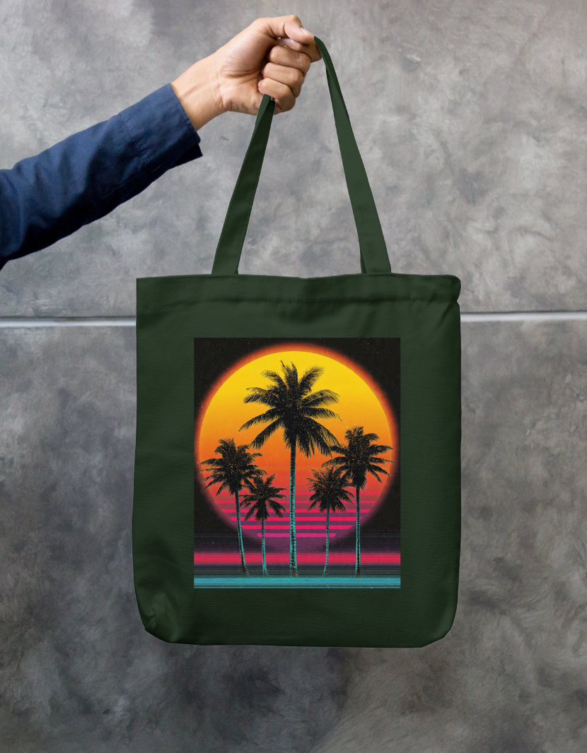 Minimal Tote Bag Zipper Tote Bag by @rd_digital_store