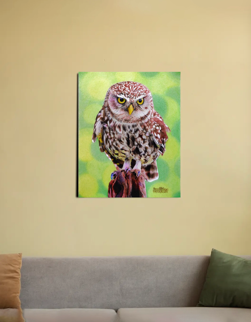 The Stare 16"x20" Canvas Poster by @d_corner_artist