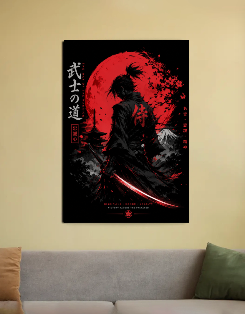 Samurai 20"x30" Canvas Poster by Arnav Sharma 