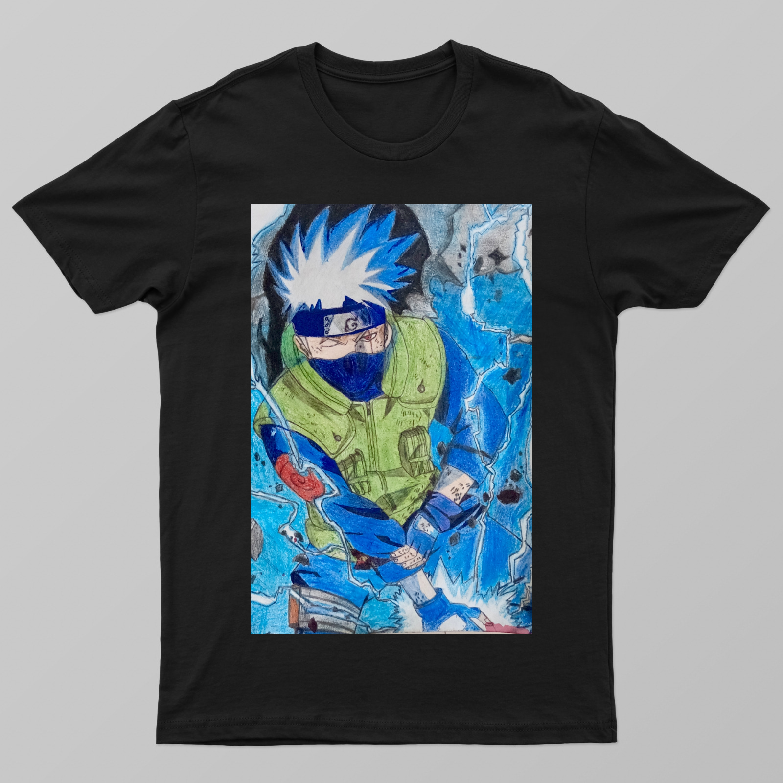 Kakashi hatake from Naruto Unisex T-shirt by @arts_by_manuu