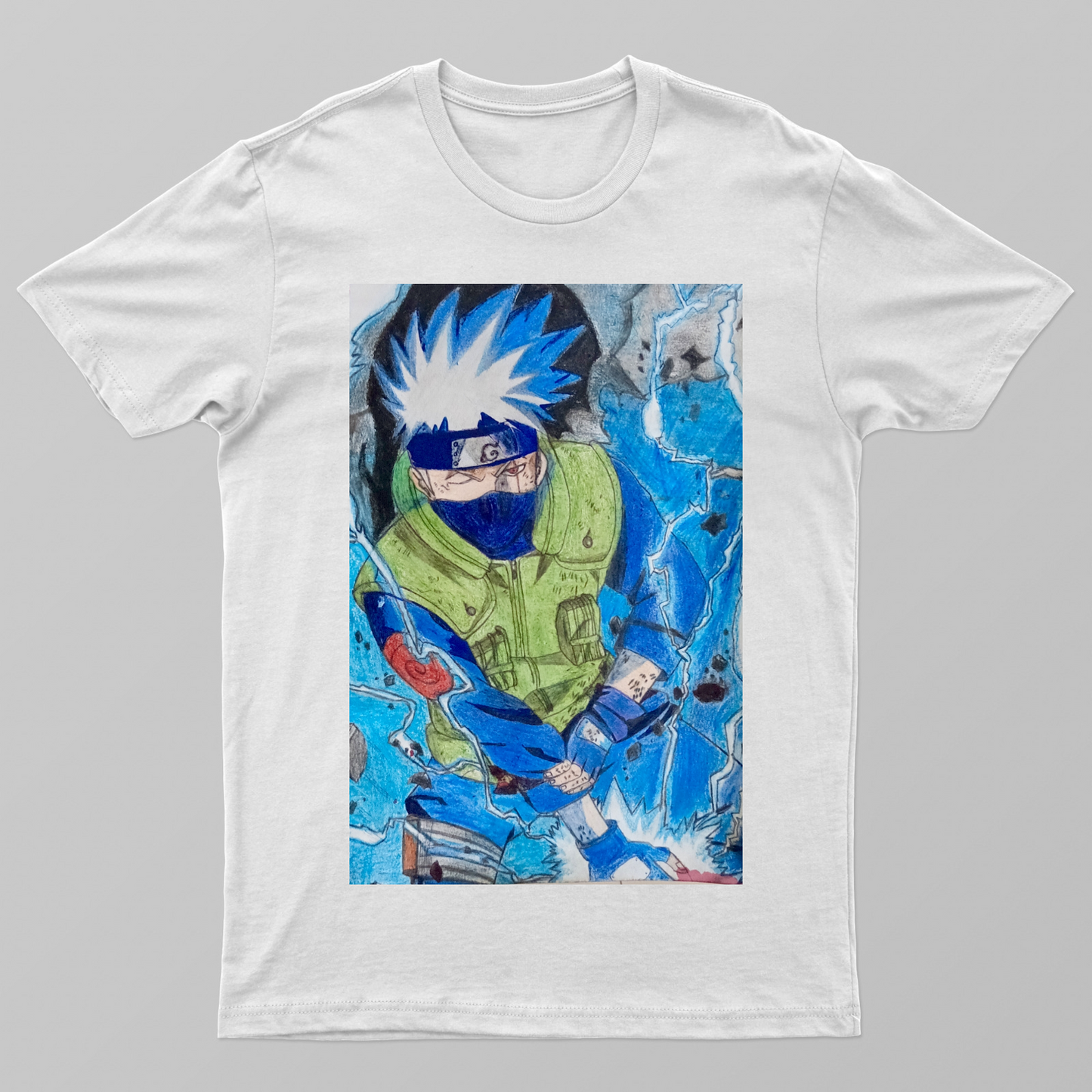 Kakashi hatake from Naruto Unisex T-shirt by @arts_by_manuu