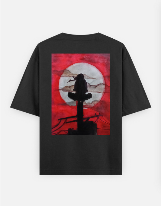 ITACHI UCHIHA back print T-shirt Oversized T-shirt (Back print) by @arts_by_manuu