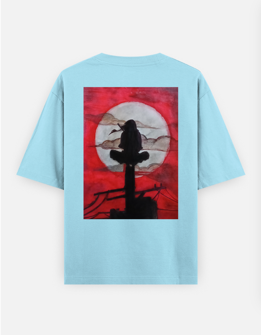 ITACHI UCHIHA back print T-shirt Oversized T-shirt (Back print) by @arts_by_manuu
