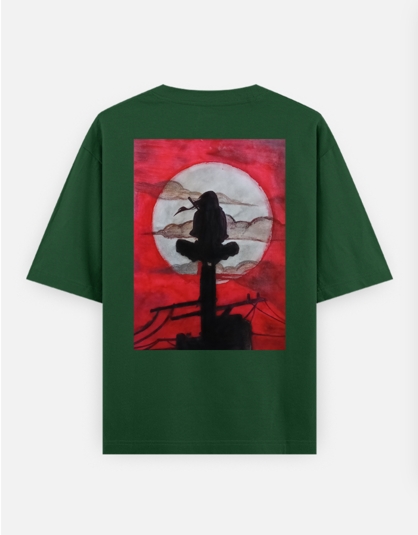 ITACHI UCHIHA back print T-shirt Oversized T-shirt (Back print) by @arts_by_manuu