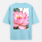 Pink lotus Oversized T-shirt (Back print) by Subha sardar