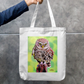 The Stare Zipper Tote Bag by @d_corner_artist