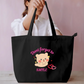 Cute Kawaii Bear "Don't Forget to Smile" Tote Bag Everyday Large Tote Bag by SeJaa_Studio